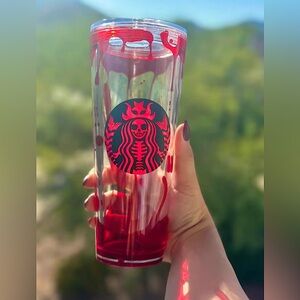 Starbucks Halloween Blood drip mermaid tumbler